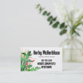 Herbes mixtes 2 chef cuisinier carte de visite (Debout devant)