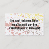 Herbes mixtes 2 chef cuisinier carte de visite (Dos)