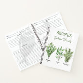 Herbes Rosemary Thyme Rustique Carnet de carnet de (Intérieur)