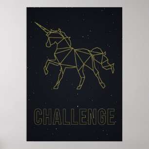 Herbevestiging van het poster van het paard Origam