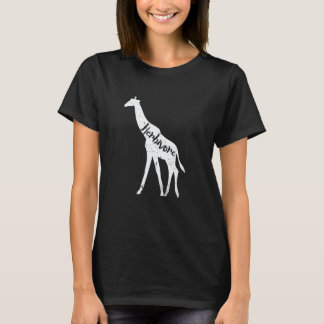 Herbivoor Giraffe Dier Ga Vegan Af Bericht Afbeeld T-shirt