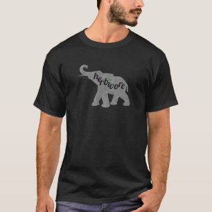 Herbivoor Olifant Vegan Love Eet Veg Geïnspireerd T-shirt