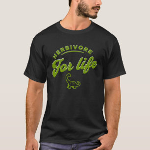 Herbivoor voor het leven vegetarische veganistisc t-shirt