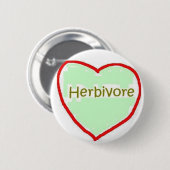 Herbivore Heart Button (Voorkant /achterkant)
