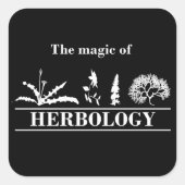 herbologie vierkante sticker (Voorkant)