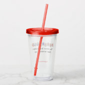 Herbruikbare Drink beker met Hoesje 1 (Achterkant)