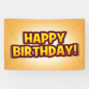 Herbruikbare Happy Birthday Party-banner Spandoek