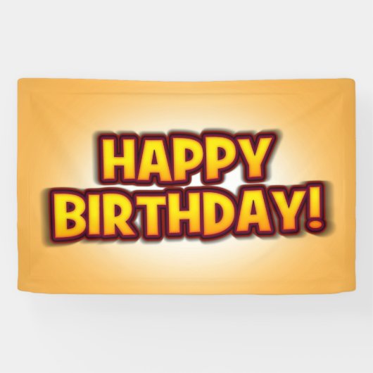 Herbruikbare Happy Birthday Party-banner Spandoek (Horizontaal)