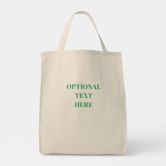 Herbruikbare Kruidenier Canvas tas met Plantaardig (Achterkant)