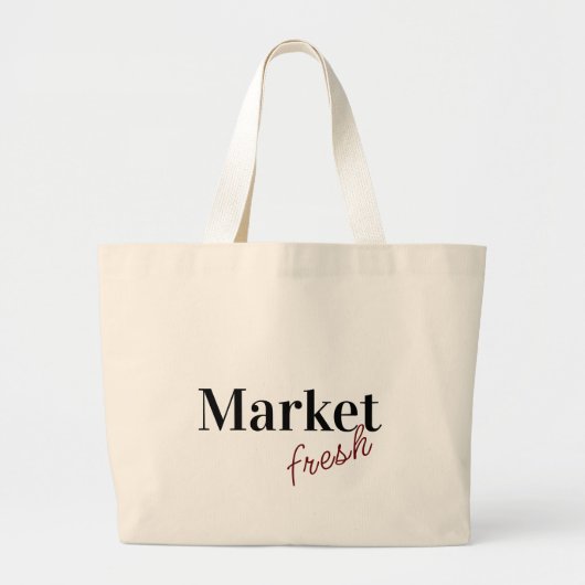 Herbruikbare markt grote tote bag (Voorkant)
