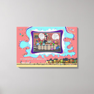 Herbruikbare materialen in het hiernamaals Bar H Canvas Afdruk