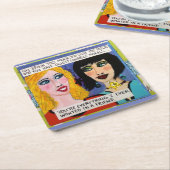 Herbruikbare papieren onderzetters (Schuin)