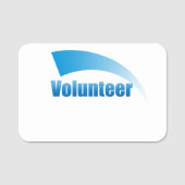 Herbruikbare vrijwilliger naamplaatje (Voorkant)