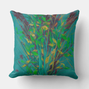 Herbs, florale kunst, pastelschilderwerk, natuur kussen