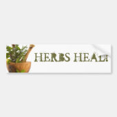 HERBS HEAL! BUMPERSTICKER (Voorkant)