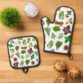 Herbs   ovenwant & pannenlap set