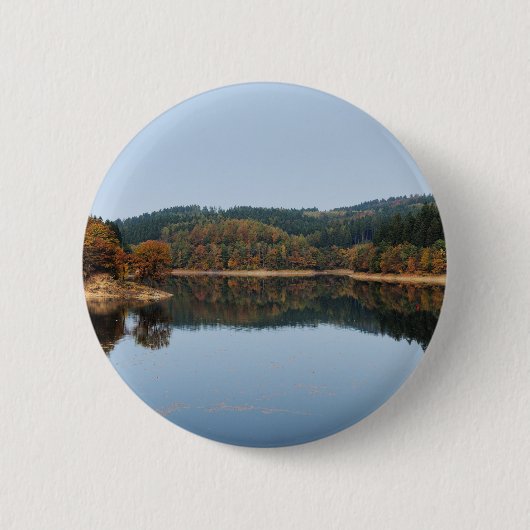 Herbst an der Aggertalsperre Ronde Button 5,7 Cm (Voorkant)