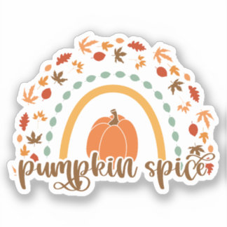 Herbst Aufkleber Pumpkin Spice Sticker