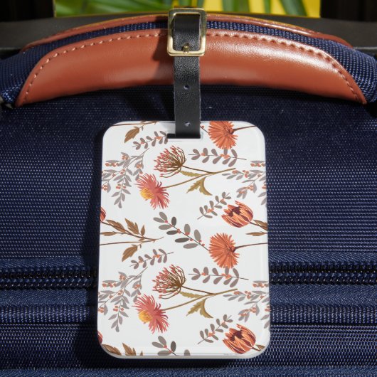 Herbstliches Blütenmosaik Bagagelabel (Voorkant Insitu 2)