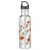 Herbstliches Blütenmosaik Waterfles (Achterkant)