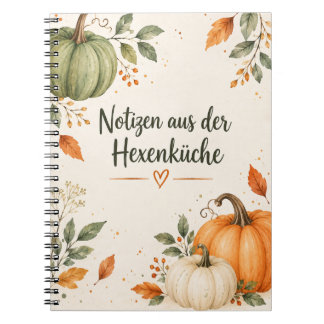 Herbstliches Kürbis-Notizbuch „Hexenküche“ Notitieboek