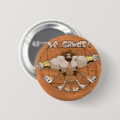 Herc op de wielknop (klein) ronde button 5,7 cm (Voorkant /achterkant)