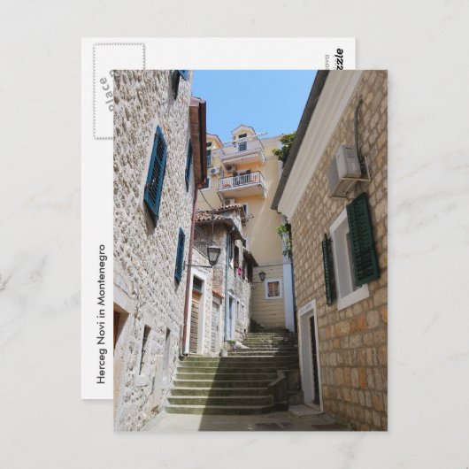 Herceg Novi in Montenegro Briefkaart (Voorkant / Achterkant)