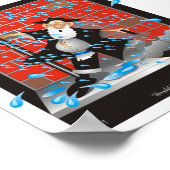 Herchel Singing in de Regen Poster (Hoek)