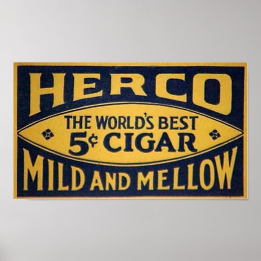 Herco Cigar-1905 Poster (Voorkant)