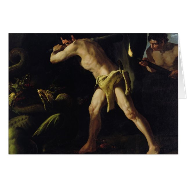 Hercule combattant avec l'hydre de Lernaean (Devant horizontal)