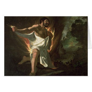 Hercule déchirant la robe longue brûlante, c.1634