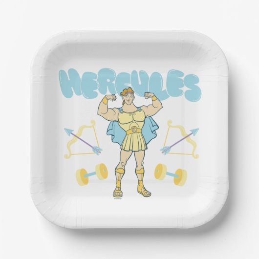 Hercules Arrows and Dumbbells Flex Paper Plates Papieren Bordje (Voorkant)