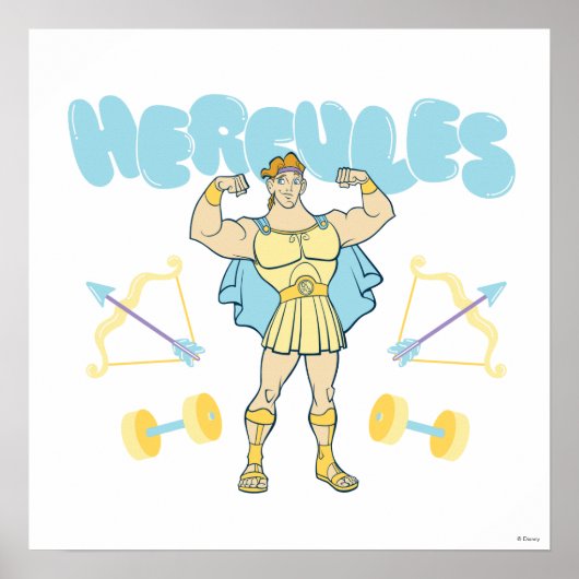 Hercules Arrows and Dumbbells Flex Poster (Voorkant)
