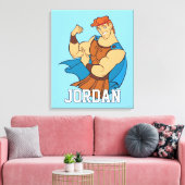 Hercules Bicep Flex Canvas Print (Insitu (Woonkamer))