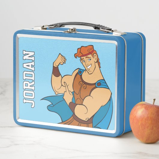 Hercules Bicep Flex Metal Lunch Box (En situation)