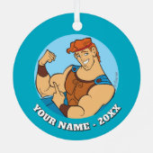 Hercules Bicep Flex Metal Ornament (Achterkant)