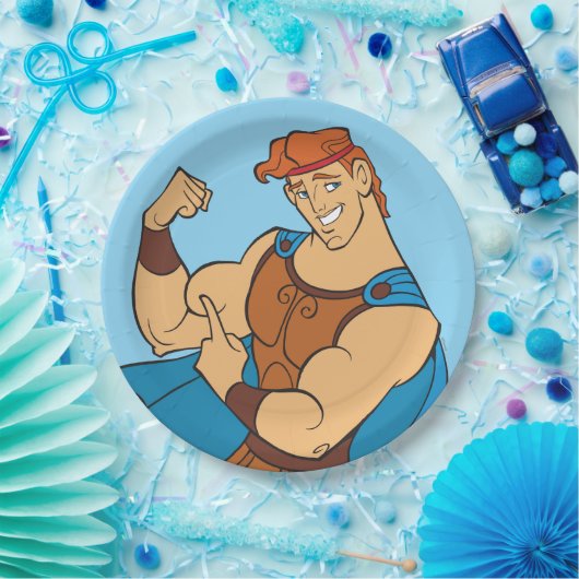 Hercules Bicep Flex Paper Plates Papieren Bordje (Feest)
