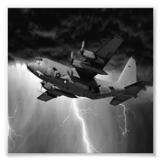 Hercules C-130 Foto Afdruk (Voorkant)