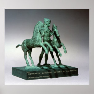Hercules die de paarden van Diomedes verzwakken, Poster