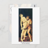 Hercules en Antaeus door Hans Baldung Briefkaart (Voorkant / Achterkant)