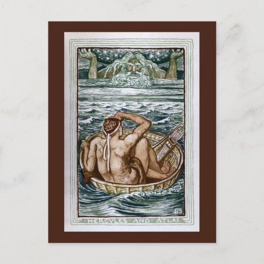 Hercules en Atlas Briefkaart (Voorkant)