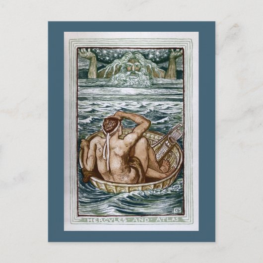 Hercules en Atlas Briefkaart (Voorkant)