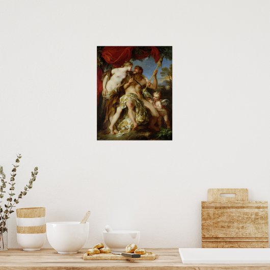 Hercules en Omphale, 1724 Poster (Keuken)