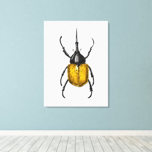 Hercules kever canvas afdruk (Insitu (Houten vloer))