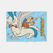 Hercules Riding Pegasus Fleece Blanket Deken (Voorkant (Horizontaal))