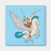 Hercules Riding Pegasus Magnet Magneet (Voorkant)