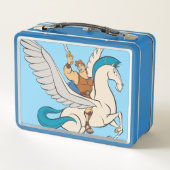 Hercules Riding Pegasus Metal Lunch Box (Achterkant)