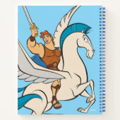 Hercules Riding Pegasus Notebook Notitieboek (Achterkant)