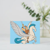 Hercules Riding Pegasus Postcard Briefkaart (Staand voorkant)