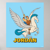 Hercules Riding Pegasus Poster (Devant)